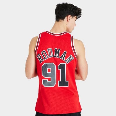 Mitchell & Ness NBA Chicago Bulls Dennis Rodman Swingman Jersey / Red