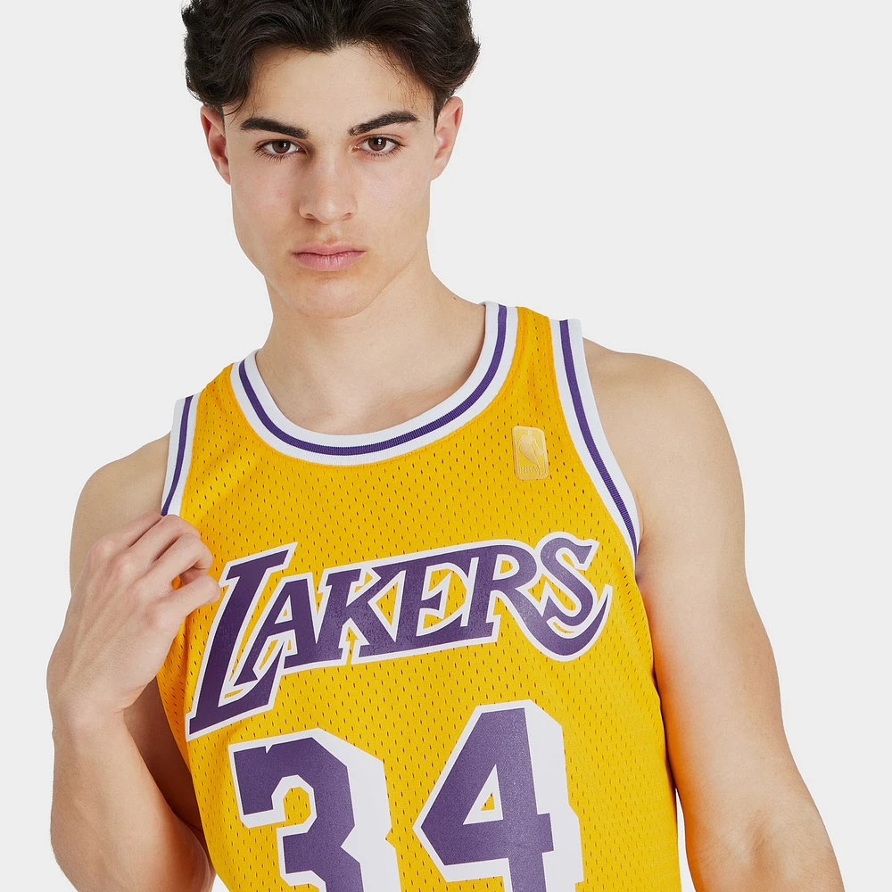 Mitchell & Ness NBA Los Angeles Lakers Shaquille O'Neil Swingman Jersey / Gold