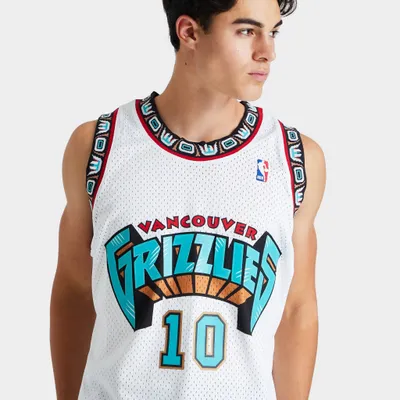 Mitchell & Ness Vancouver Grizzlies Mike Bibby Swingman Jersey Khaki / Black