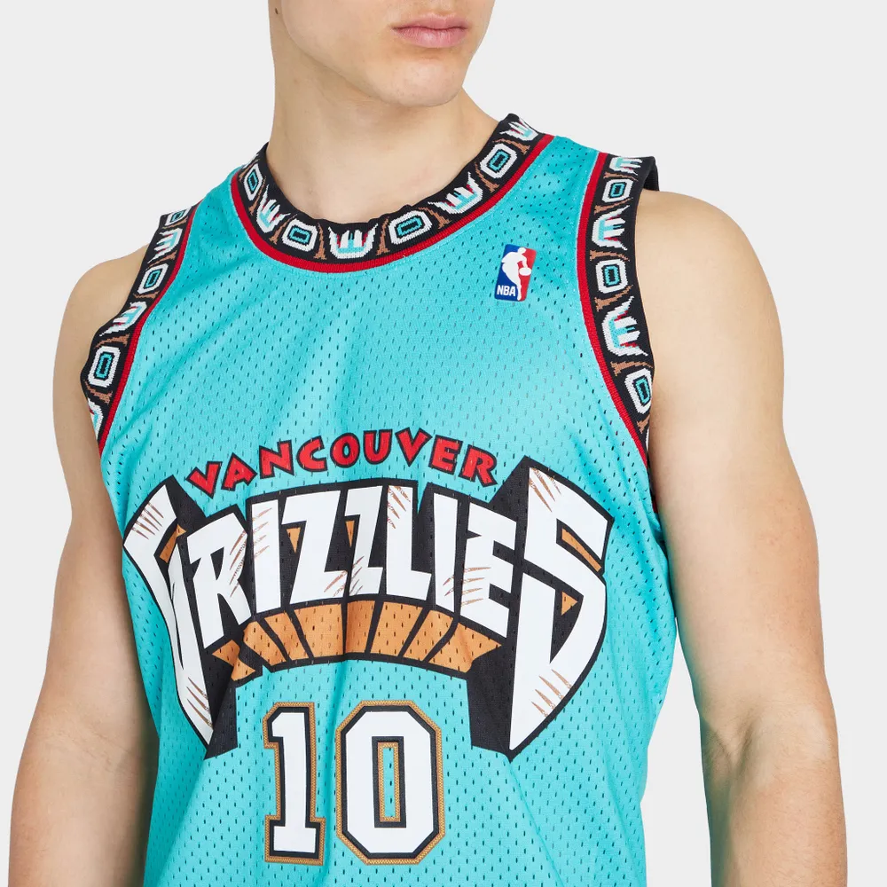 Mike Bibby Jersey  Vancouver Grizzlies Throwback Jersey Mitchell & Ness  Teal