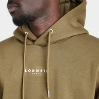 Sonneti London Fleece Pullover Hoodie / Dark Olive