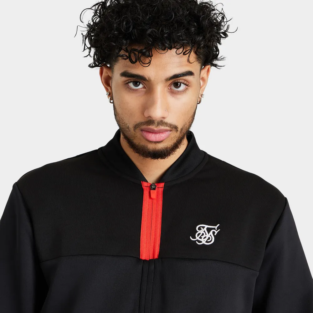 SikSilk Covert Track Bomber Black / Red