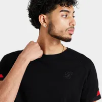 SikSilk Dual Cuff Tech T-shirt / Black