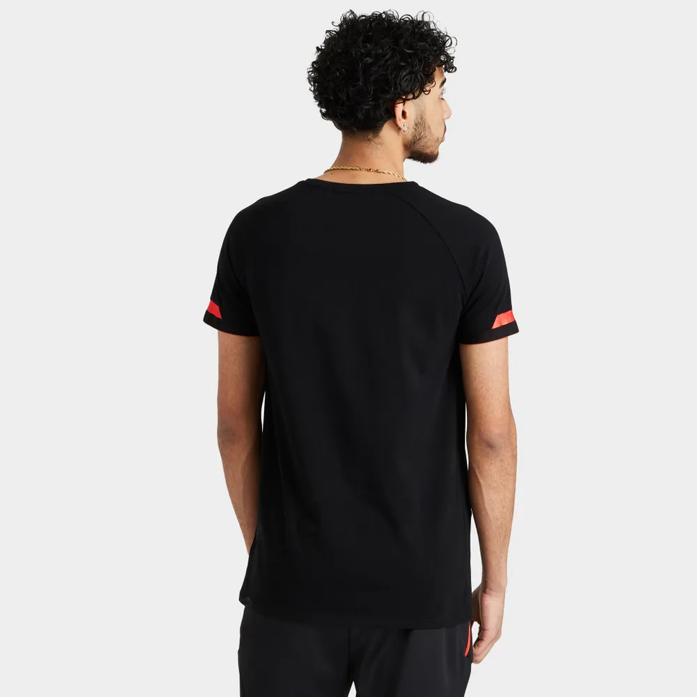 SikSilk Dual Cuff Tech T-shirt / Black