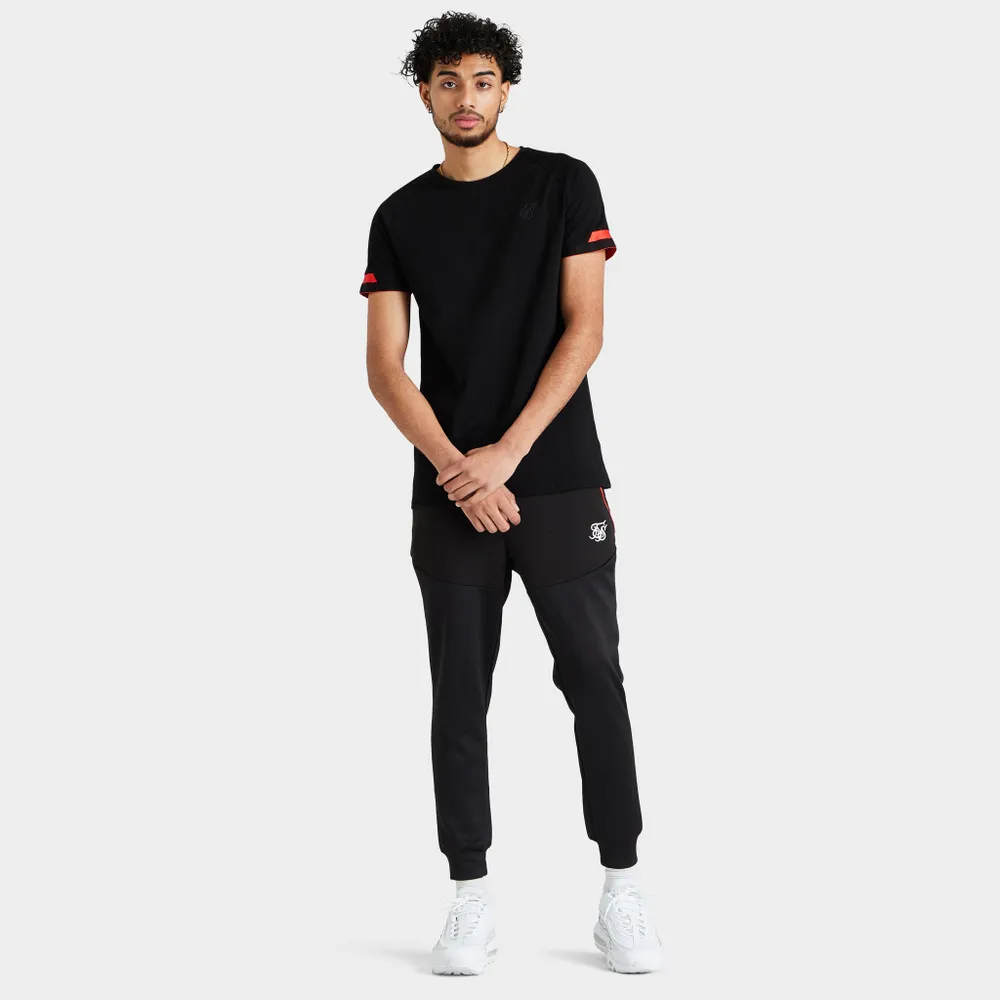 SikSilk Dual Cuff Tech T-shirt / Black