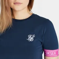 SikSilk Women’s Advantage Crop T-shirt / Navy