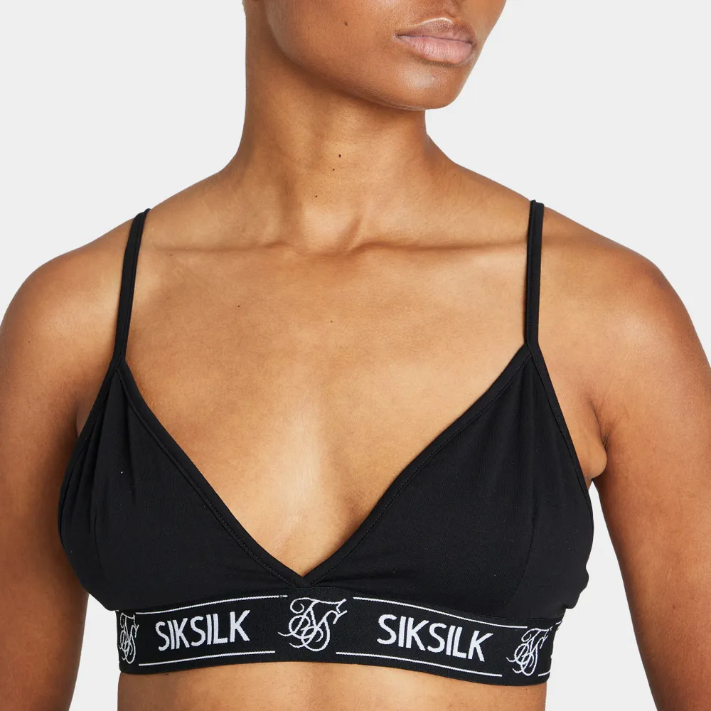 Sik Silk Women's Triangle Bralette / Black