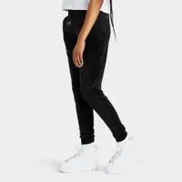 SikSilk Women’s Velour Embroidered Joggers / Black