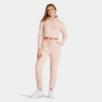 SikSilk Women’s Essential Cropped Pullover Hoodie / Pink