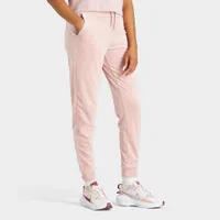 SikSilk Women’s Velour Embroidered Joggers / Pink