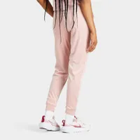 SikSilk Women’s Velour Embroidered Joggers / Pink