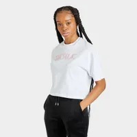 SikSilk Women’s Embroidered Logo T-shirt / White