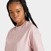 SikSilk Women’s Embroidered Logo T-shirt / Pink