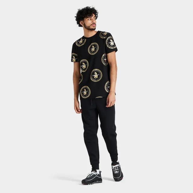 Supply & Demand Paisley Shine T-shirt Black / Gold