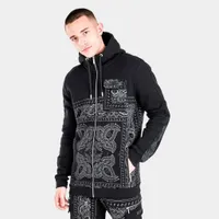 Supply & Demand Placement Print Full Zip Hoodie / Black