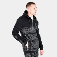 Supply & Demand Placement Print Full Zip Hoodie / Black