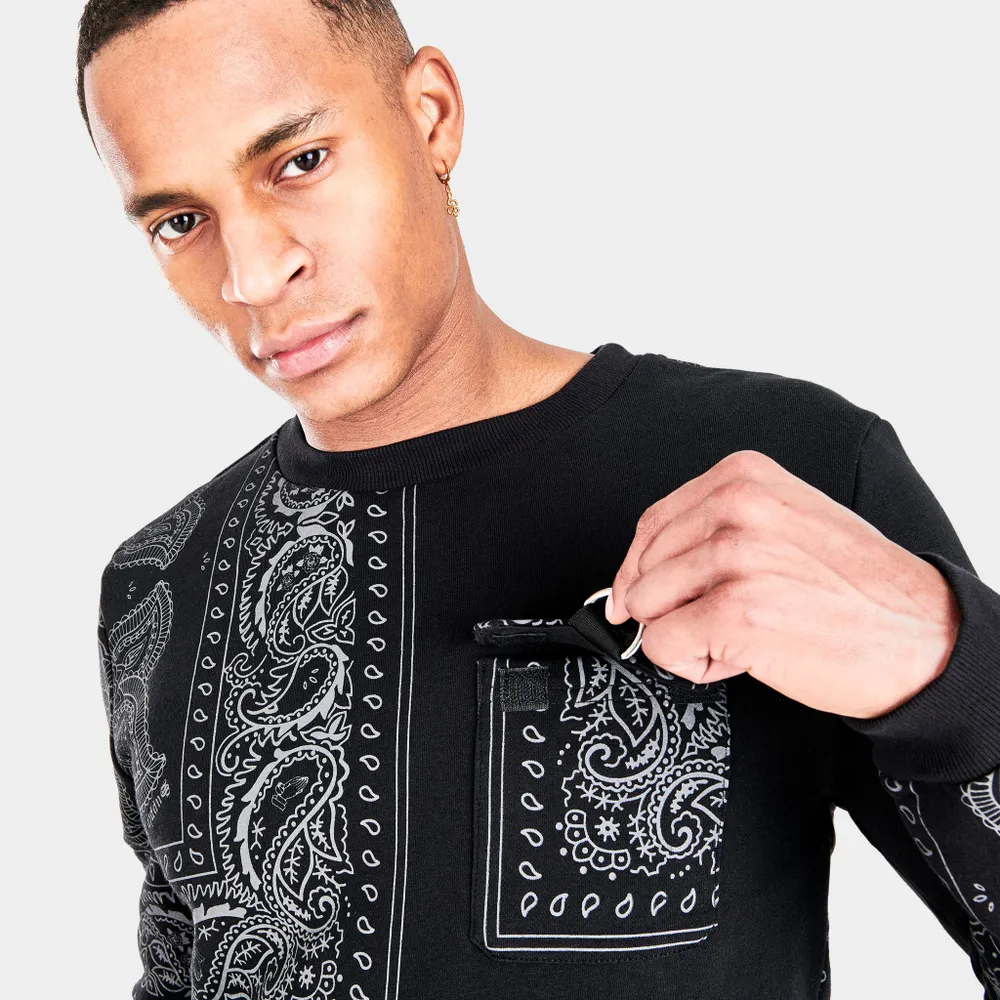 Supply & Demand Placement Print Crewneck / Black