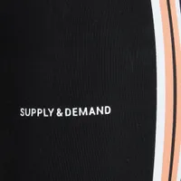Supply & Demand Women’s Athletic Stripe Leggings / Black