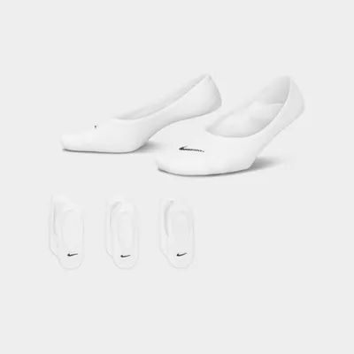 Nike Women’s Everyday Lightweight No-Show Socks (3 Pack) White / Black