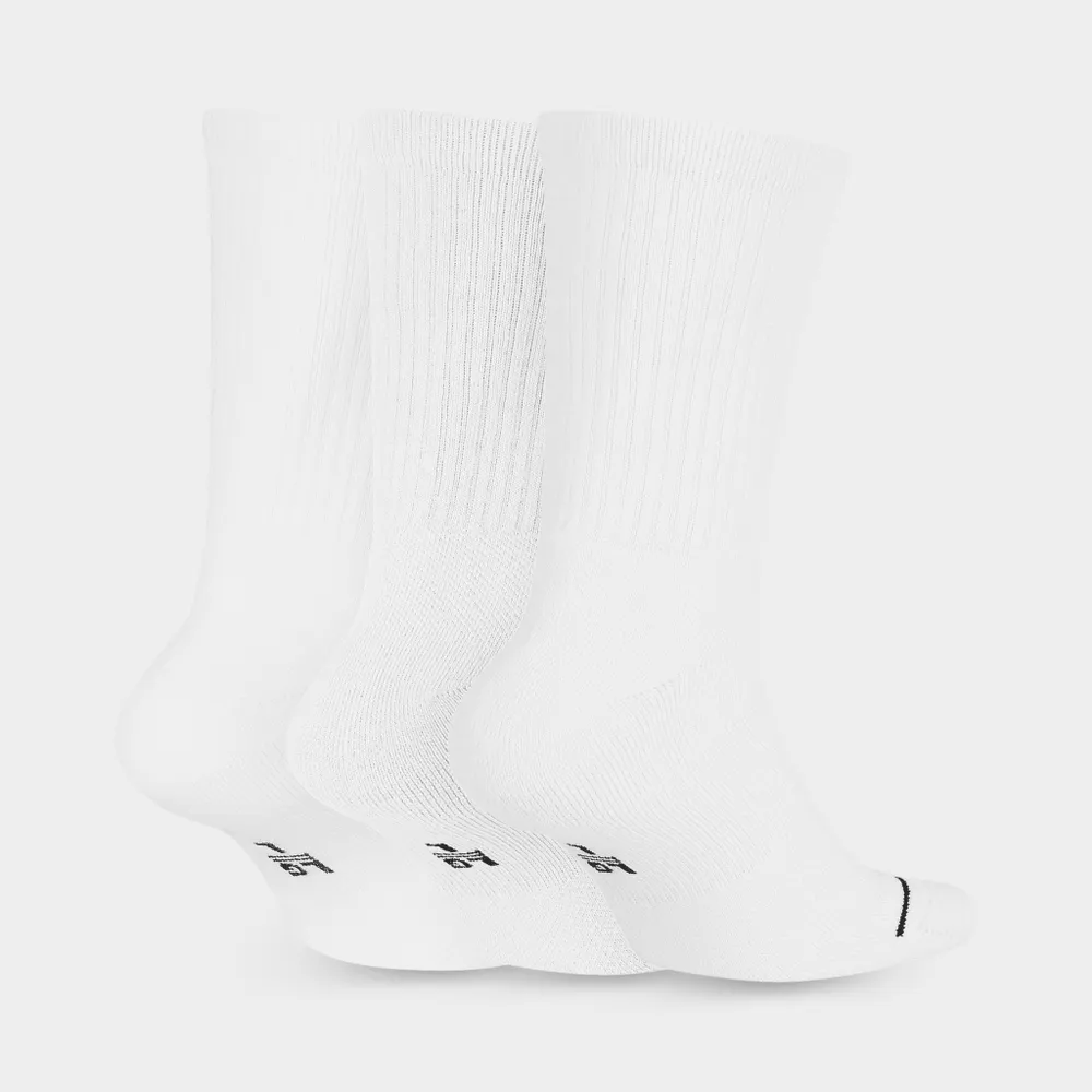 Jordan Everyday Max Crew Socks (3 Pack) White / - Black