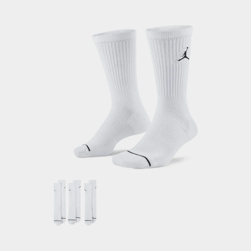 Jordan Everyday Max Crew Socks (3 Pack) White / - Black