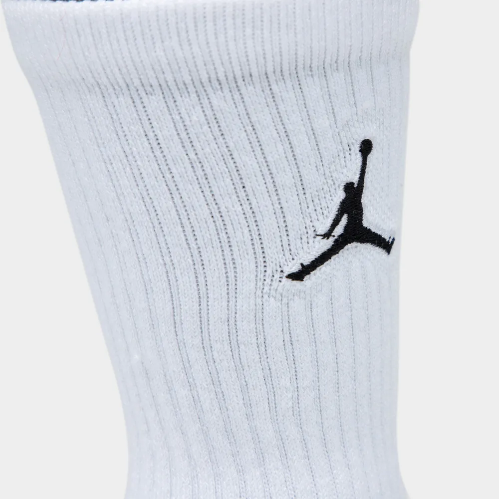 Jordan Everyday Max Crew Socks (3 Pack) White / - Black