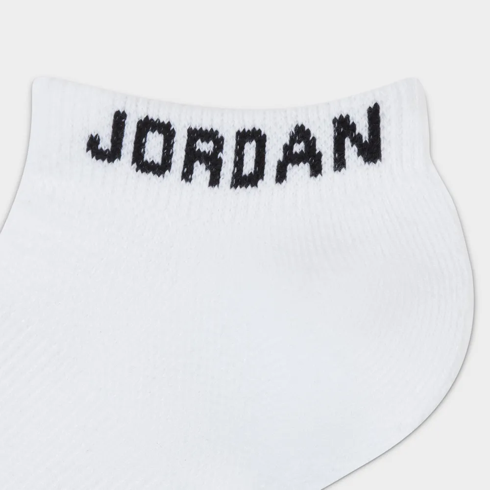 Jordan Everyday Max No Show Socks - 3 Pack White / Black