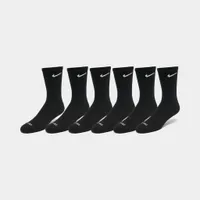 Nike Everyday Plus Cushioned Training Crew Socks (6 Pack) Black / White