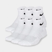 Nike Children's Everyday Cushioned Ankle Socks - 6 Pack White / Black