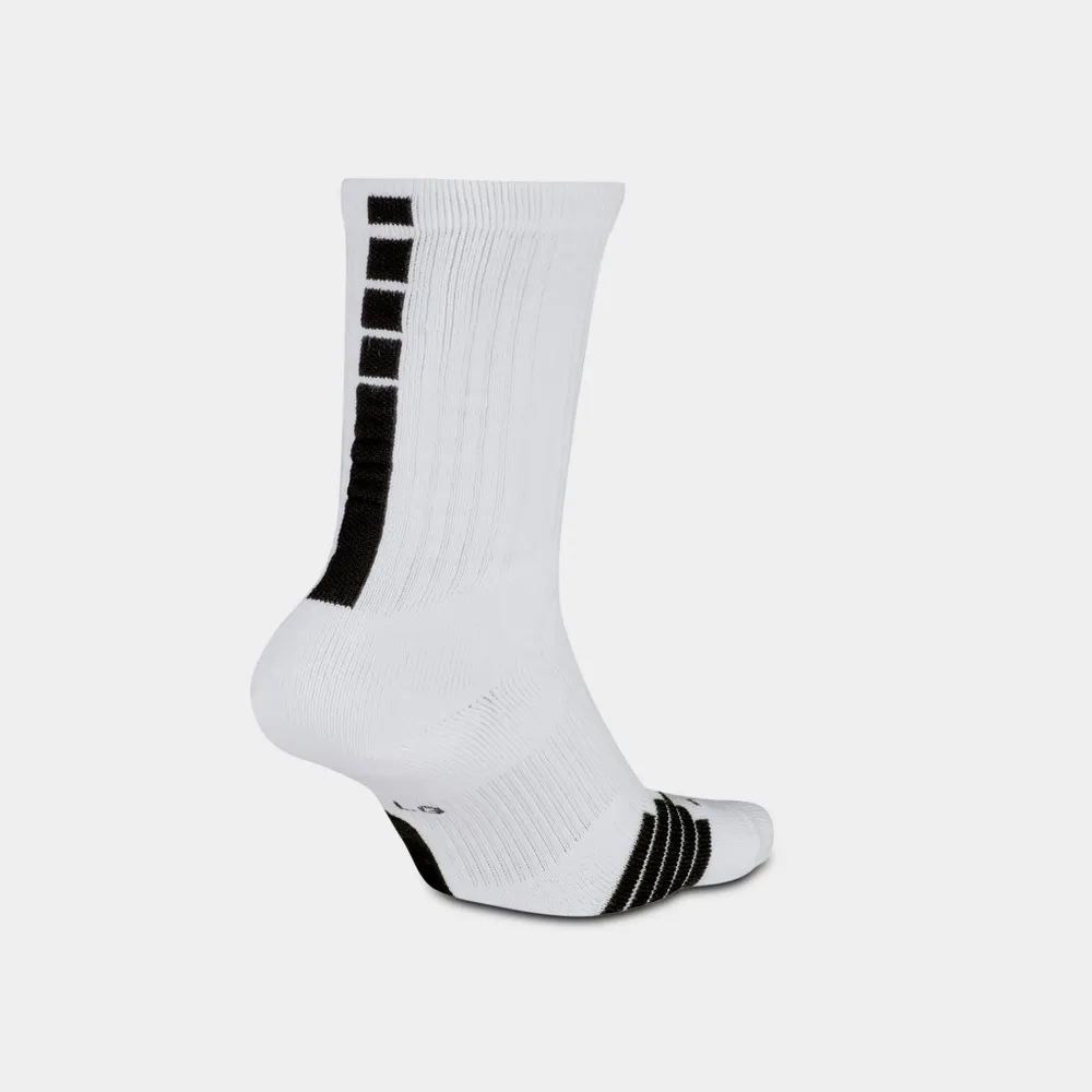 Nike Elite Crew Basketball Socks White / Black