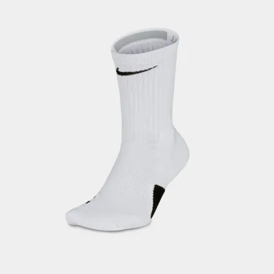 Nike Elite Crew Basketball Socks White / Black
