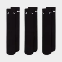 Nike Everyday Cushioned Training Crew Socks (3 Pack) Black / White