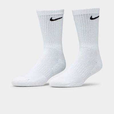 Nike Everyday Cushioned Training Crew Socks (3 Pack) White / Black