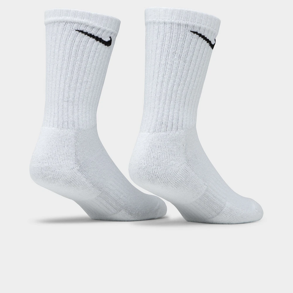Nike Everyday Cushioned Training Crew Socks (3 Pack) White / Black