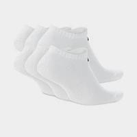 Nike Everyday Cushioned Training No Show Socks (6 Pack) White / Black