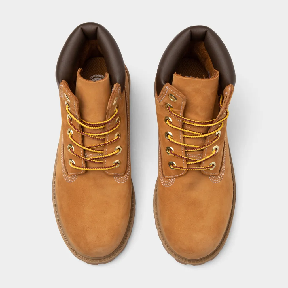 Timberland Child Boys' 6-Inch Premium Waterproof Boot / Wheat Nubuck