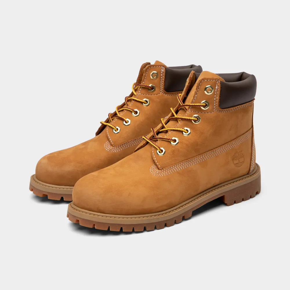 Timberland Child Boys' 6-Inch Premium Waterproof Boot / Wheat Nubuck