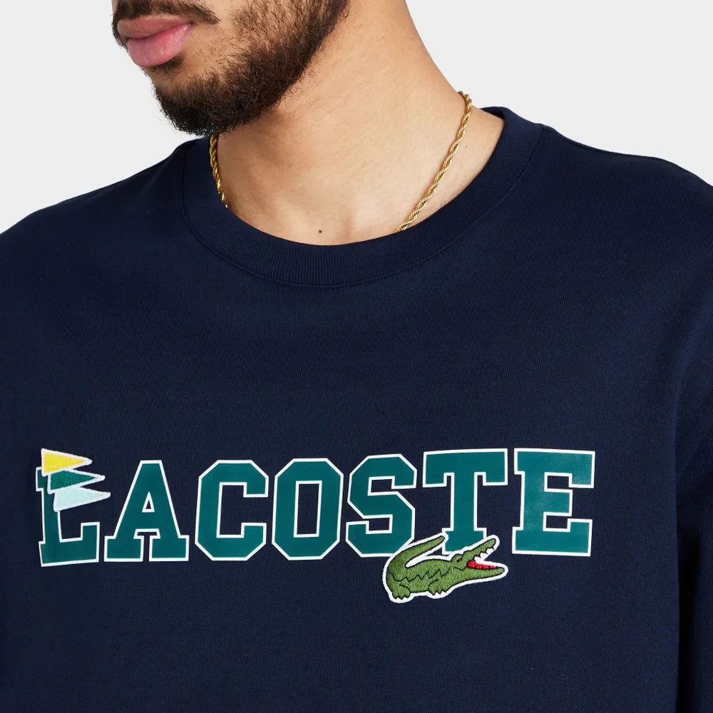 Lacoste Long Sleeve Graphic T-shirt / Navy