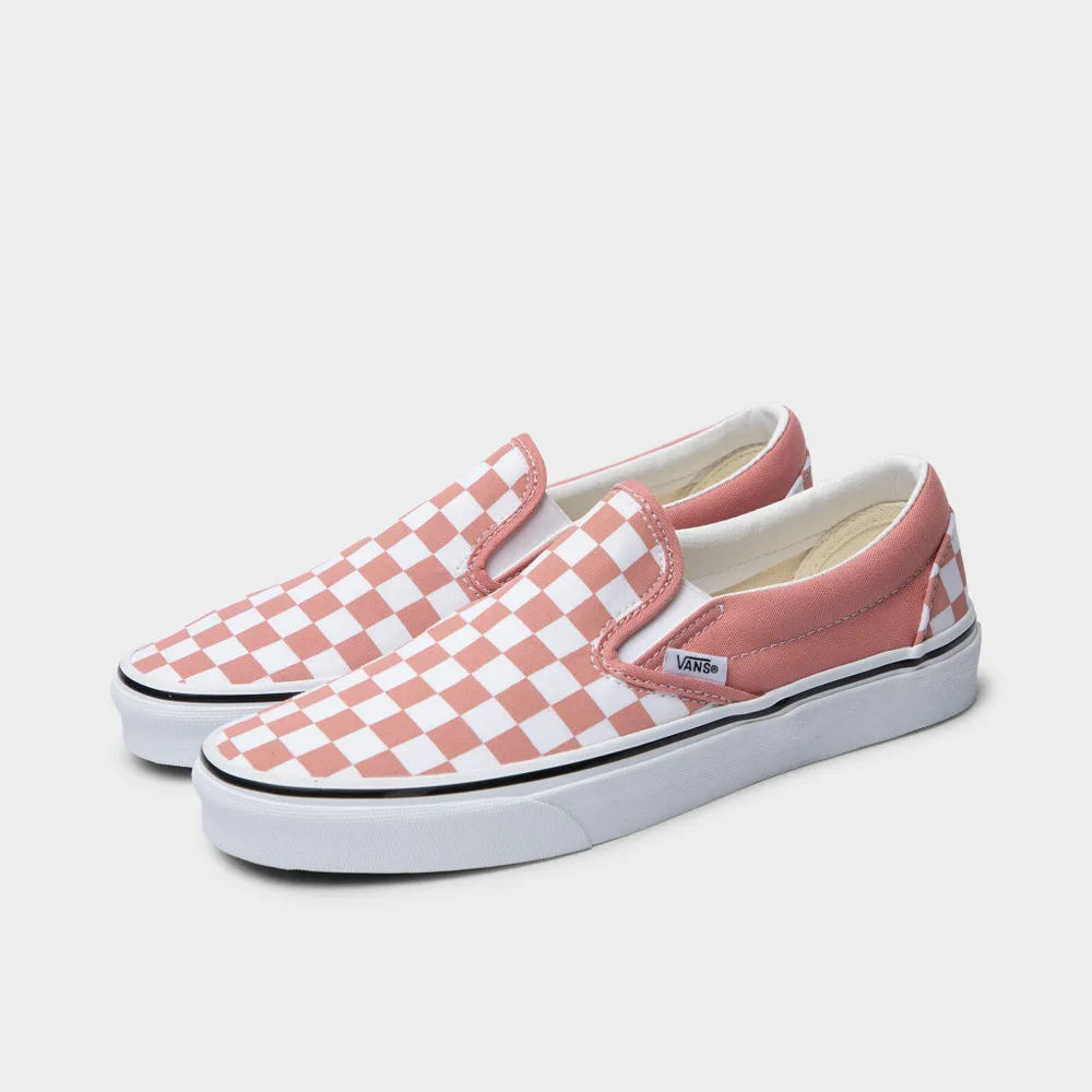 Vans Women’s Checkerboard Classic Slip-On Rosette / True White