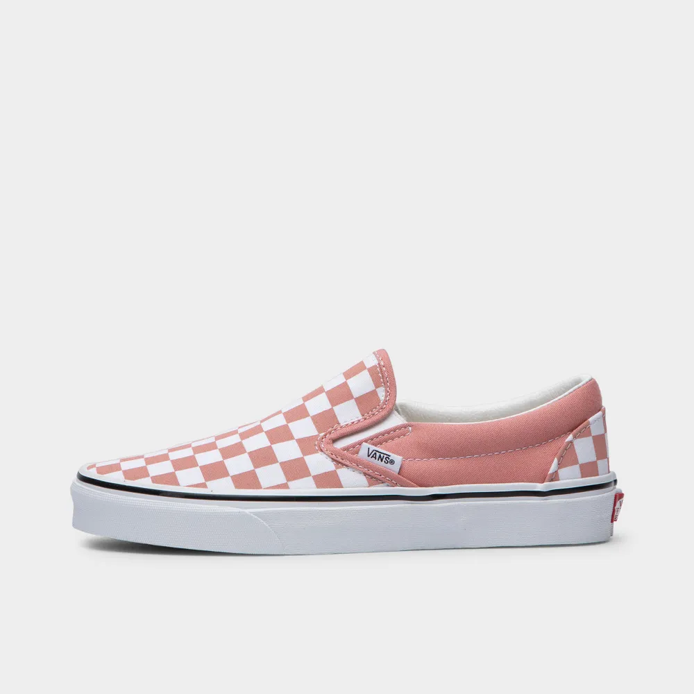 Vans Women’s Checkerboard Classic Slip-On Rosette / True White