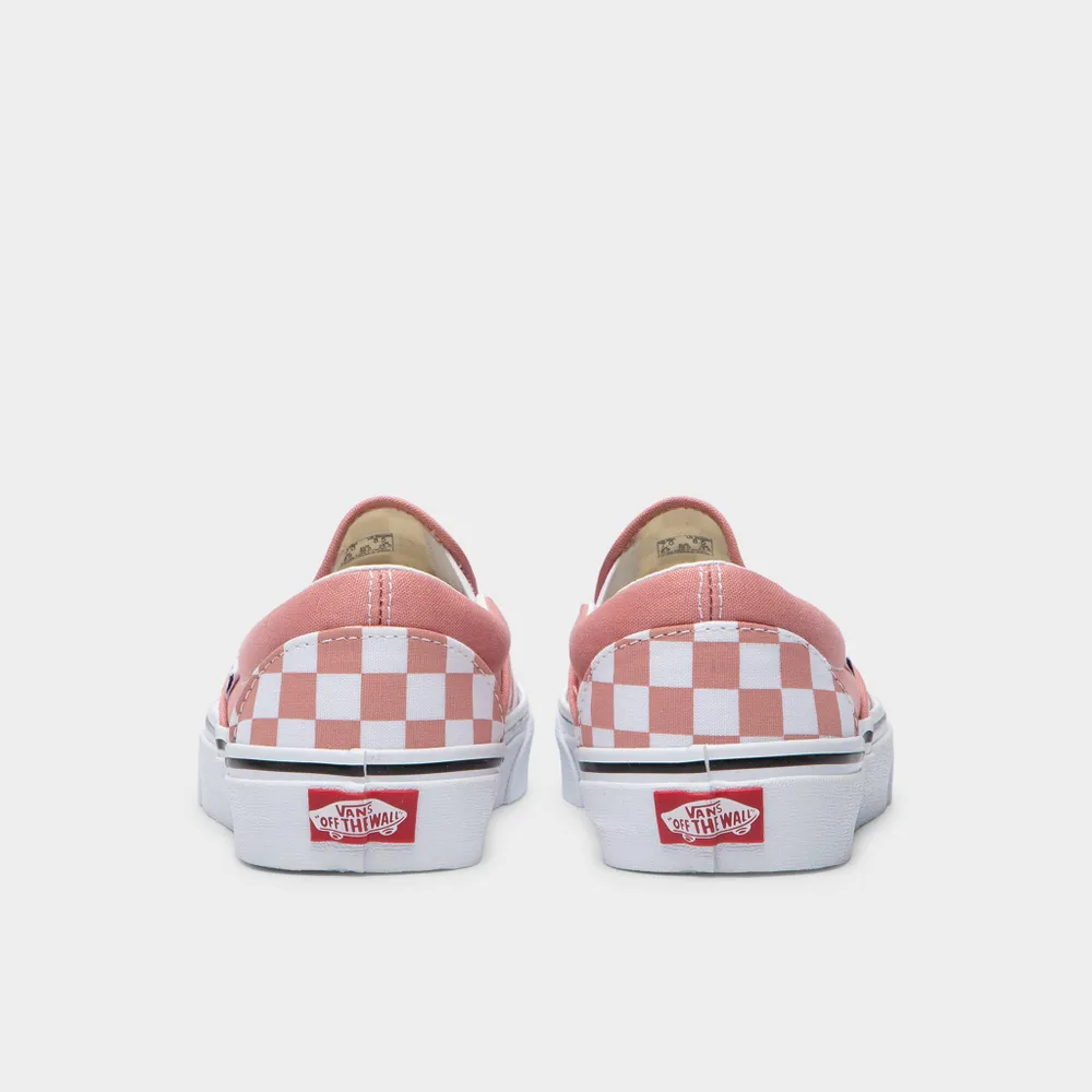 Vans Women’s Checkerboard Classic Slip-On Rosette / True White