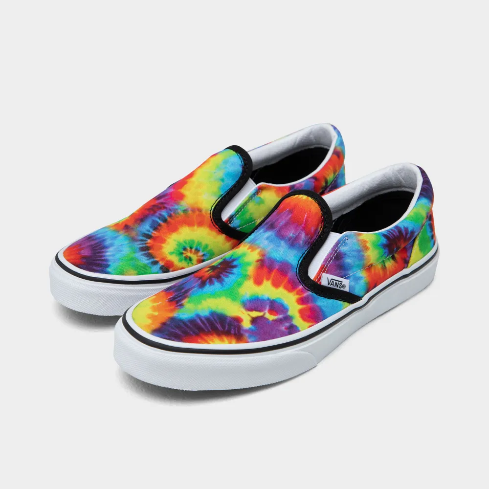 Vans Children’s Classic Slip-On Spiral Tie Dye / Multi - True White