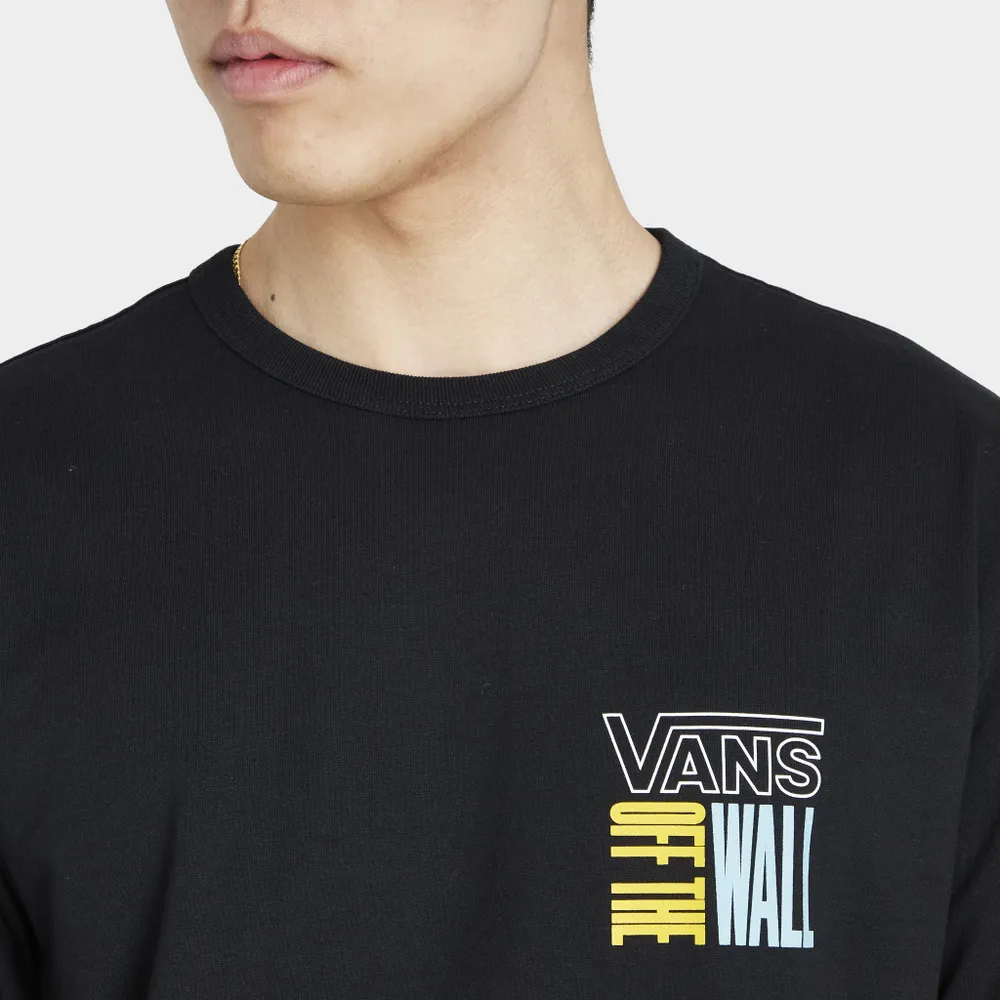 Vans Off The Wall Stacked Up Long Sleeve T-shirt / Black