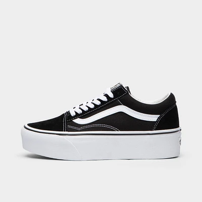 Vans Old Skool Stackform Suede / Canvas Black - True White