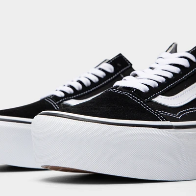 Vans Old Skool Stackform Suede / Canvas Black - True White