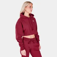 Champion Women’s Reverse Weave Cropped Pullover Hoodie / Cranberry Tart