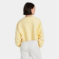 Champion Women’s Reverse Weave Cropped Cut-Off Crew Sweatshirt / Buttered Popcorn