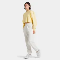 Champion Women’s Reverse Weave Cropped Cut-Off Crew Sweatshirt / Buttered Popcorn