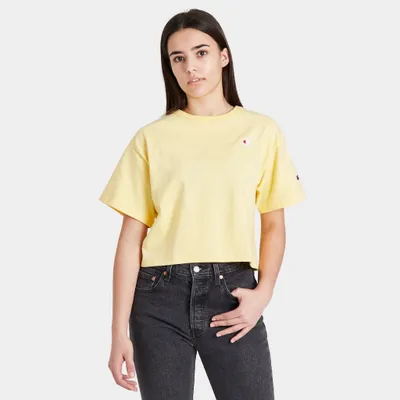 Champion Women’s Heritage Cropped T-shirt / Buttered Popcorn