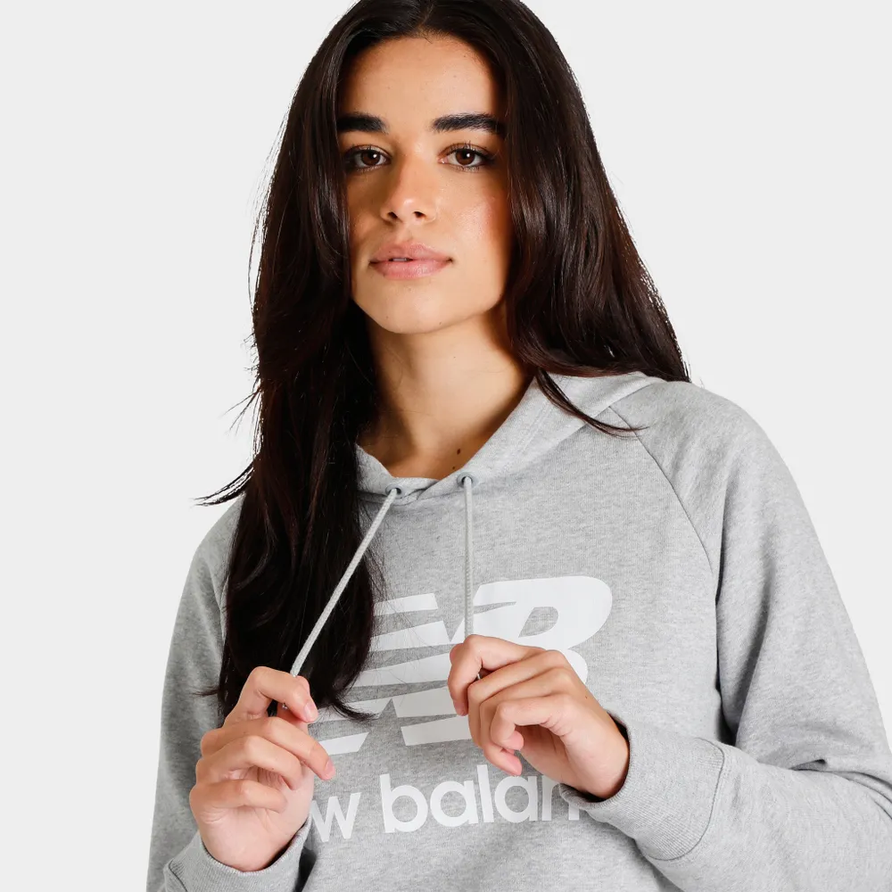 New Balance Women’s Essentials Stacked Pullover Hoodie / Athletic Grey